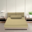 Picture of ai by AKEMI Colourkissed Collection Fitted Sheet Set | 100% MicroXT 700TC - Gleam Khaki (Super Single/Queen/King)
