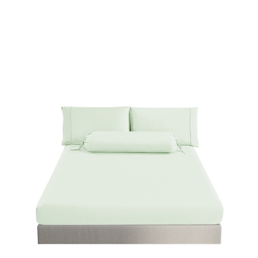Picture of AKEMI Sensecool Lyocell Colour Radiant Fitted Sheet Set 900TC - Pastel Green (Super Single/ Queen/ King)