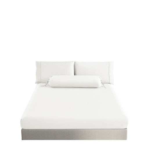 Picture of AKEMI Sensecool Lyocell Colour Radiant Fitted Sheet Set 900TC - Pure White (Super Single/ Queen/ King)