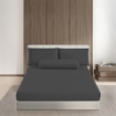 Picture of AKEMI Sensecool Lyocell Colour Radiant Fitted Sheet Set 900TC - Urban Grey (Super Single/ Queen/ King)