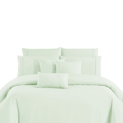 Picture of AKEMI Sensecool Lyocell Colour Radiant Quilt Cover Set 900TC - Pastel Green (Super Single/ Queen/ King)