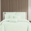 Picture of AKEMI Sensecool Lyocell Colour Radiant Quilt Cover Set 900TC - Pastel Green (Super Single/ Queen/ King)