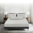 Picture of AKEMI TENCEL™ Lyocell Earnest Fitted Sheet Set 1200TC - Camica Frame Grey (Super Single/ Queen/ King)