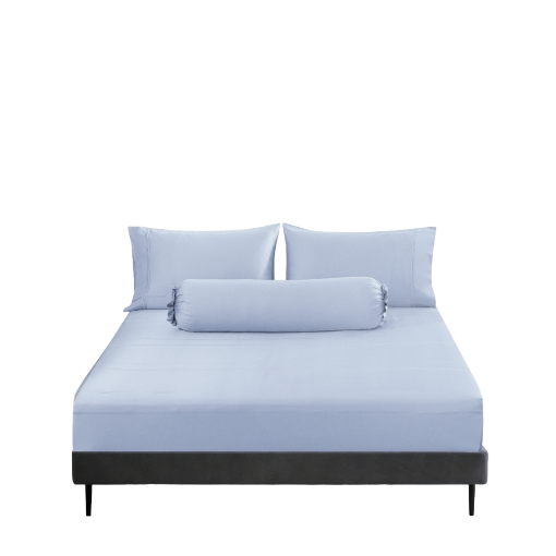 Picture of AKEMI TENCEL™ Lyocell Earnest Fitted Sheet Set 1200TC - Camica Frosty Lavender (Super Single/ Queen/ King)