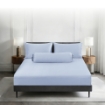 Picture of AKEMI TENCEL™ Lyocell Earnest Fitted Sheet Set 1200TC - Camica Frosty Lavender (Super Single/ Queen/ King)