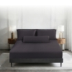 Picture of AKEMI TENCEL™ Lyocell Earnest Fitted Sheet Set 1200TC - Camica Grey (Super Single/ Queen/ King)