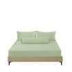 Picture of AKEMI TENCEL™ Lyocell Earnest Fitted Sheet Set 1200TC - Gisela Geladon Green (Super Single/ Queen/ King)
