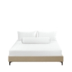 Picture of AKEMI TENCEL™ Lyocell Earnest Fitted Sheet Set 1200TC - Gisela Pure White (Super Single/ Queen/ King)