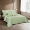 Picture of AKEMI TENCEL™ Lyocell Earnest Quilt Cover Set 1200TC - Gisela Geladon Green (Super Single/ Queen/ King)