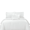 Picture of AKEMI TENCEL™ Lyocell Earnest Quilt Cover Set 1200TC - Gisela Pure White (Super Single/ Queen/ King)