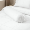 Picture of AKEMI TENCEL™ Lyocell Earnest Quilt Cover Set 1200TC - Gisela Pure White (Super Single/ Queen/ King)