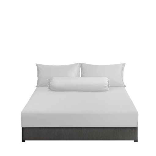 Picture of AKEMI TENCEL™ Touch Colour Elegance Fitted Sheet Set 1250TC - Pure White (Super Single/ Queen/ King)