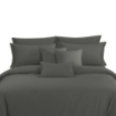 Picture of AKEMI TENCEL™ Touch Colour Elegance Quilt Cover Set 1250TC - Vulcan Grey (Super Single/ Queen/ King)