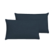 Picture of AKEMI Cotton Essentials Colour Home Divine Fitted Sheet Set 600TC - Deep Blue (Super Single/Queen)