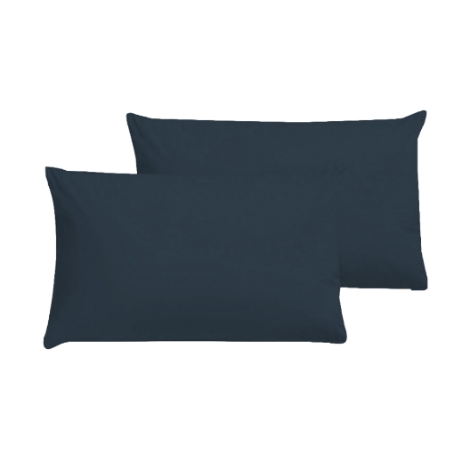 Picture of AKEMI Cotton Essentials Colour Home Divine Pillow Case 600TC - Deep Blue (2pc)
