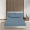 Picture of AKEMI Sensecool Lyocell Colour Radiant Fitted Sheet Set 900TC - Harboy Navy (Super Single/ Queen/ King)