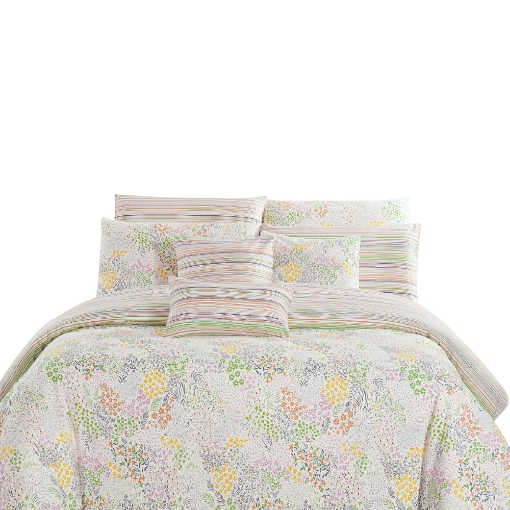 Picture of AKEMI Cotton Twill Adore Quilt Cover Set | 100% Cotton 850TC - Lettie (Super Single/Queen/King)