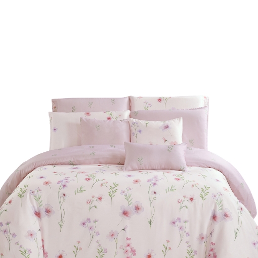 Picture of AKEMI Lyocell Flourish Quilt Cover Set 900TC - Ruthie (Super Single/ Queen/ King)