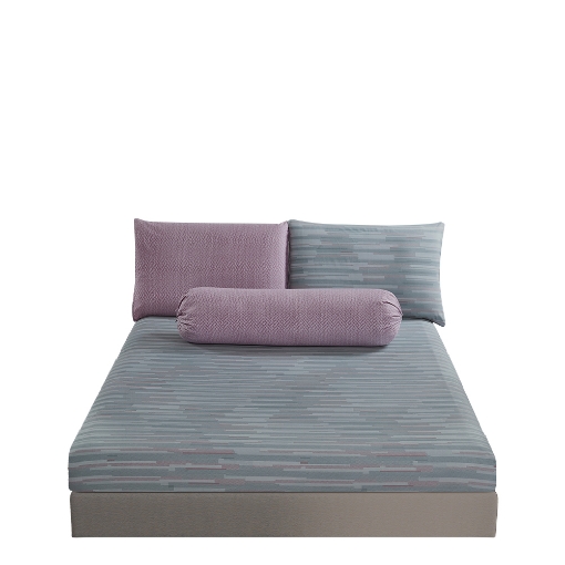 Picture of AKEMI Cotton Twill Adore Fitted Sheet Set | 100% Cotton 850TC - Jaimes (Super Single/ Queen/ King)