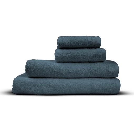 Picture of AKEMI Luxe Luxor Egyptian Cotton Face Towel - Midnight Blue ( 33cm x 33cm)