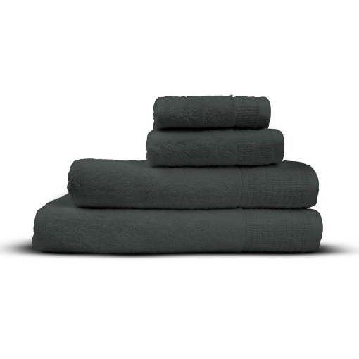 Picture of AKEMI Luxe Luxor Egyptian Cotton Face Towel - Charcoal Grey ( 33cm x 33cm)