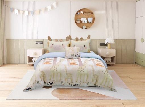 Picture of AKEMI TENCEL™ Lyocell Tickle Fun Quilt Cover Set 900TC - Spotted Grace (Super Single/Queen/King)