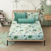 Picture of AKEMI TENCEL™ Lyocell Tickle Fun Fitted Sheet Set 900TC - Green Canvas (Super Single/Queen/King)