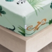 Picture of AKEMI TENCEL™ Lyocell Tickle Fun Fitted Sheet Set 900TC - Green Canvas (Super Single/Queen/King)
