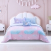 Picture of AKEMI TENCEL™ Lyocell Tickle Fun Quilt Cover Set 900TC - Swan Lake (Super Single/Queen/King)