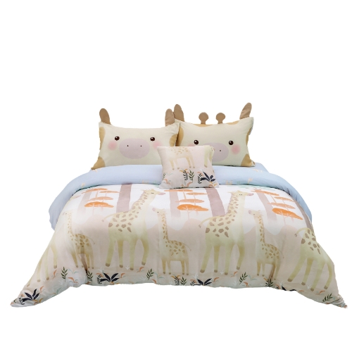 Picture of AKEMI TENCEL™ Lyocell Tickle Fun Quilt Cover Set 900TC - Spotted Grace (Super Single/Queen/King)