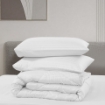 Picture of ai by AKEMI Colourdream Collection Comforter Set | MicroXT™ Sateen Dobby 900TC - Dixie Pure White (Super Single/Queen/King)