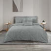 Picture of ai by AKEMI Colourdream Collection Comforter Set | MicroXT™ Sateen Dobby 900TC - Dixie Puritan Gray (Super Single/Queen/King)