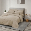 Picture of ai by AKEMI Colourdream Collection Comforter Set | MicroXT™ Sateen Dobby 900TC - Dixie Linen Cafe (Super Single/Queen/King)