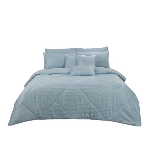 Picture of ai by AKEMI Colourdream Collection Comforter Set | MicroXT™ Sateen Dobby 900TC - Dixie Ford Blue (Super Single/Queen/King)