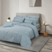 Picture of ai by AKEMI Colourdream Collection Comforter Set | MicroXT™ Sateen Dobby 900TC - Dixie Ford Blue (Super Single/Queen/King)