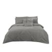 Picture of ai by AKEMI Colourdream Collection Comforter Set | MicroXT™ Sateen Dobby 900TC - Dixie Block Grey (Super Single/Queen/King)