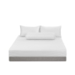 Picture of ai by AKEMI Colourdream Collection Fitted Sheet Set | MicroXT™ Sateen Dobby 900TC - Dixie Pure White (Super Single/Queen/King)