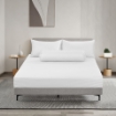 Picture of ai by AKEMI Colourdream Collection Fitted Sheet Set | MicroXT™ Sateen Dobby 900TC - Dixie Pure White (Super Single/Queen/King)