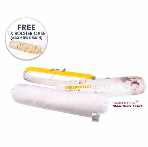 Picture of AKEMI Kids HeiQ Allergen Pureprotect Microfill Bolster (84cm x 9cm)