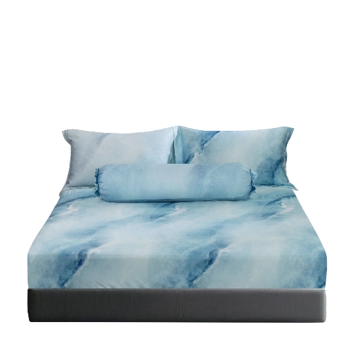 Picture of AKEMI TENCEL™ Lyocell Virtuous Fitted Sheet Set | 1300TC - Aegean (Super Single/Queen/ King)
