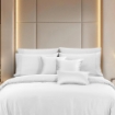 Picture of AKEMI TENCEL™ Lyocell Earnest Quilt Cover Set 1200TC - Divya Pure White (Super Single/ Queen/ King)