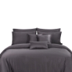 Picture of AKEMI TENCEL™ Lyocell Earnest Quilt Cover Set 1200TC - Akito Grey (Super Single/ Queen/ King)