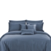 Picture of AKEMI TENCEL™ Lyocell Earnest Quilt Cover Set 1200TC - Akito Arch Navy (Super Single/ Queen/ King)