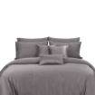 Picture of AKEMI TENCEL™ Lyocell Earnest Quilt Cover Set 1200TC - Akito Concrete Plum (Super Single/ Queen/ King)