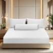Picture of AKEMI TENCEL™ Lyocell Earnest Fitted Sheet Set 1200TC - Divya Pure White (Super Single/ Queen/ King)