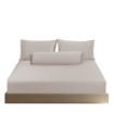 Picture of AKEMI TENCEL™ Lyocell Earnest Fitted Sheet Set 1200TC - Divya Shell Grey (Super Single/ Queen/ King)