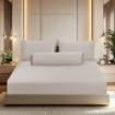 Picture of AKEMI TENCEL™ Lyocell Earnest Fitted Sheet Set 1200TC - Divya Shell Grey (Super Single/ Queen/ King)