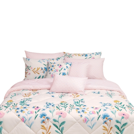 Picture of AKEMI Cotton Essentials Enclave Joy Comforter Set | 100% Cotton 650TC - Charleigh (Super Single/ Queen/ King)