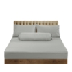 Picture of AKEMI Cotton Sateen Affinity Fitted Sheet Set | 100% Cotton - Shine 1200TC - Silva Grey (Super Single/Queen/King)