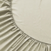 Picture of ai by AKEMI Colourkissed Collection Fitted Sheet Set | 100% MicroXT 700TC - Elvera Pale Khaki (Super Single/Queen/King)